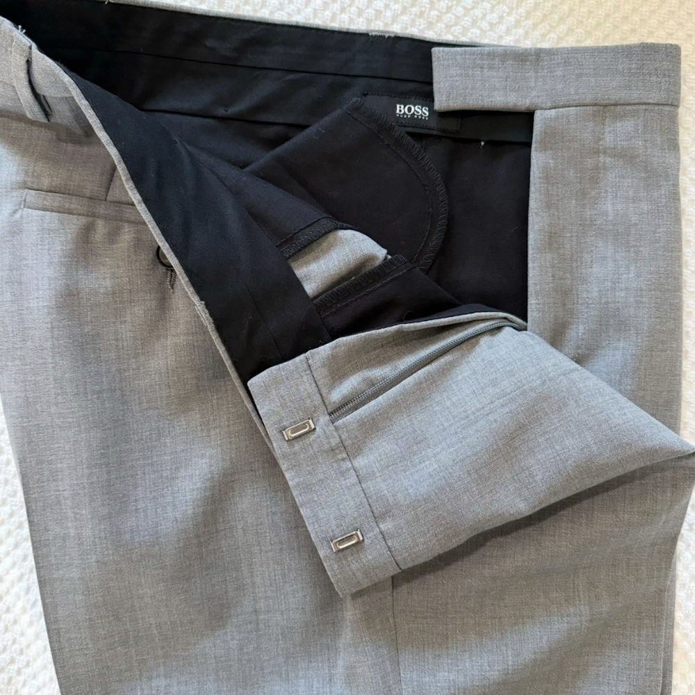 Hugo Boss Dress Pants (Slacks) Grey Size 30R